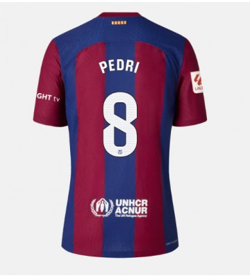 Barcelona Pedri Gonzalez #8 Replica Home Stadium Shirt for Women 2023-24 Short Sleeve